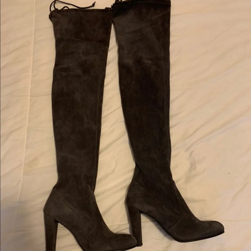 Stuart Weitzman Highland Boots. Gray Size 7
